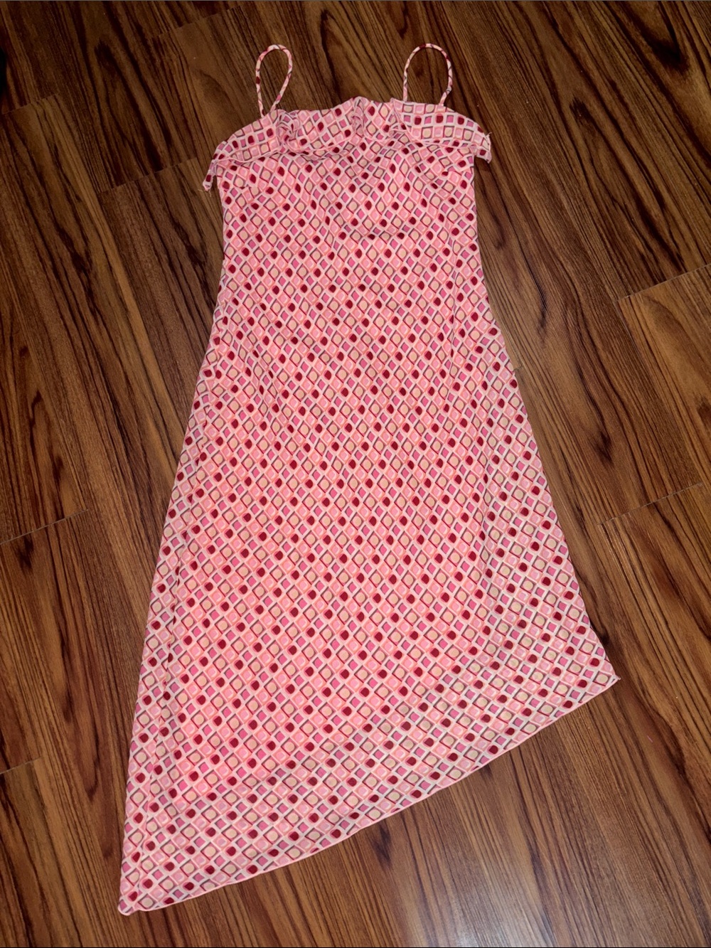 Vintage Be Smart Pink Asymmetrical Dress